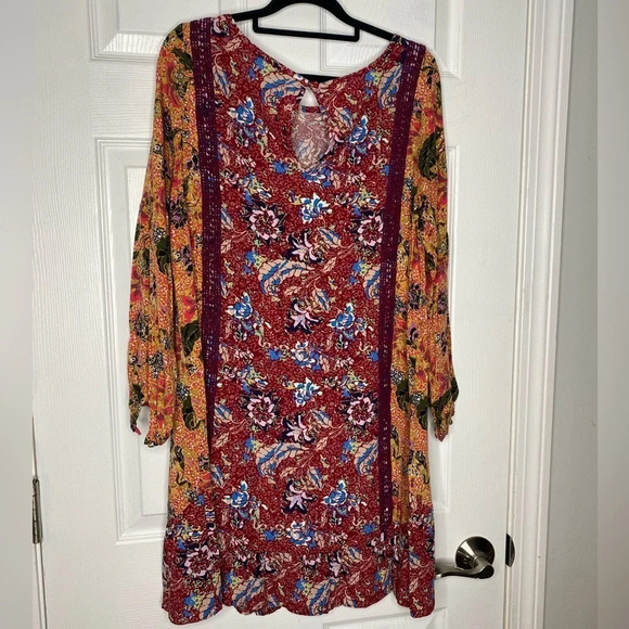 MATILDA JANE Lovely Menagerie Dress Size Small Boho Mini Length - Picture 3 of 7